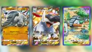All Donphan ex variants in the game (Image via The Pokemon Company)